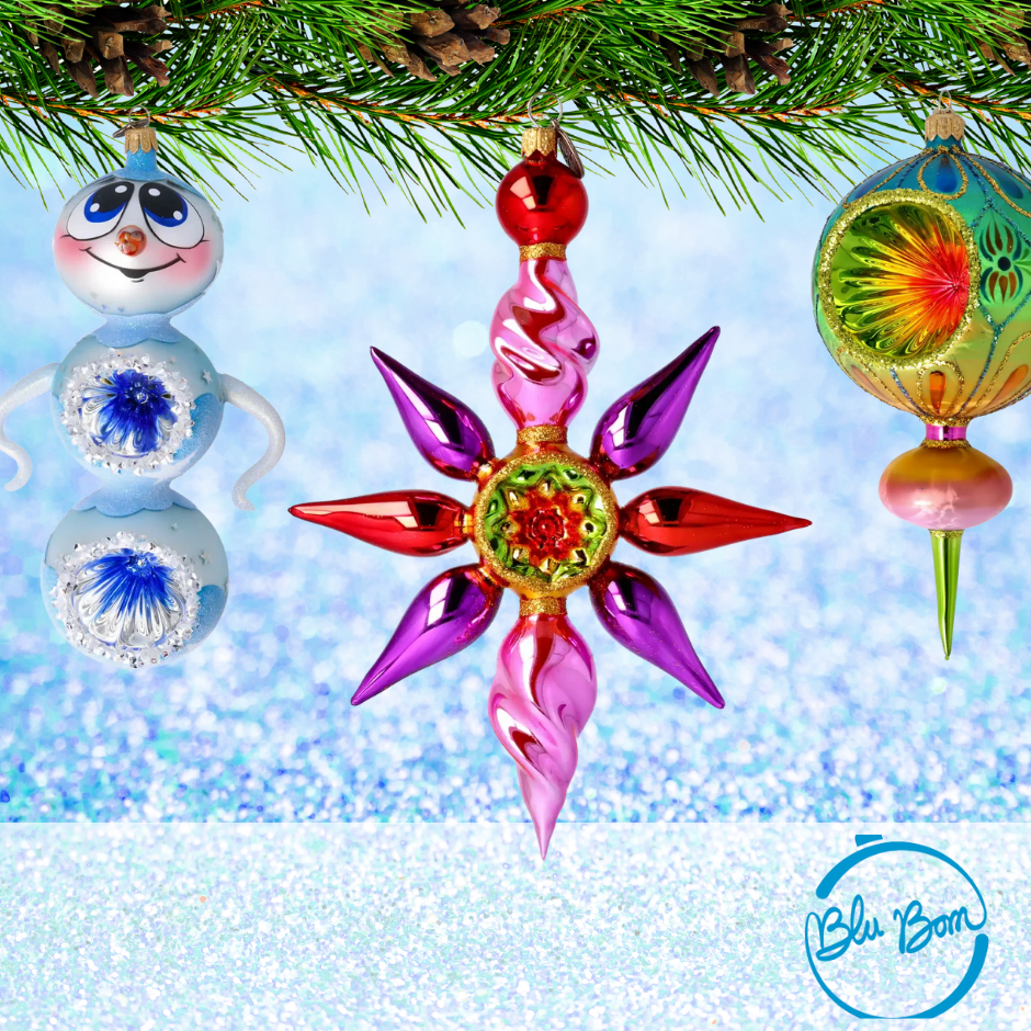 BluBom Glass Ornaments & Tree Toppers – SBKGifts.com