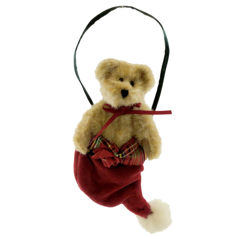 Boyds Bears Plush Billy Ornament Fabric Christmas Bear Stocking 4023934 (14293)