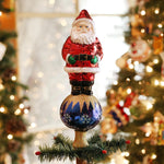 Old World Christmas Santa Tree Top - - SBKGifts.com