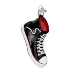 Old World Christmas High Top Sneaker - One Ornament 2 Inch, Glass - American Classic Style 32172 (16220)