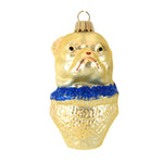 Larry Fraga Designs Bulldog - 1 Ornament 3 Inch, Glass - Christmas Ornament 5069 (16539)