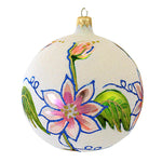 Larry Fraga Designs Tiger Lily - 1 Ornament 5.25 Inch, Glass - Ornament Ball Floral Flower 5841 (18592)