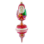 Larry Fraga Fantasy Santa Blown Glass Ornament Dresden Dove Drop 5168 (18690)