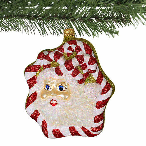 Larry Fraga Designs Candy Cane Santa - - SBKGifts.com