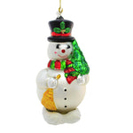 Craftoutlet.Com Snowman With Broom - 1 Ornament 7 Inch, Glass - Christmas Tree Mg015 (19374)