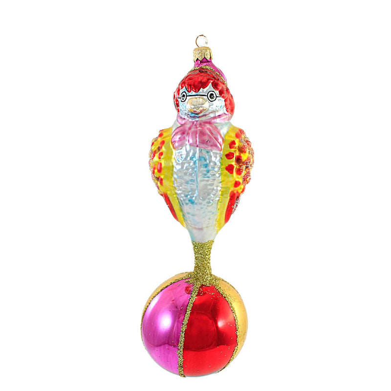 Larry Fraga Designs Granny Parrot - 1 Ornament 9.75 Inch, Glass - Ball Ornament Bird A001 (22259)