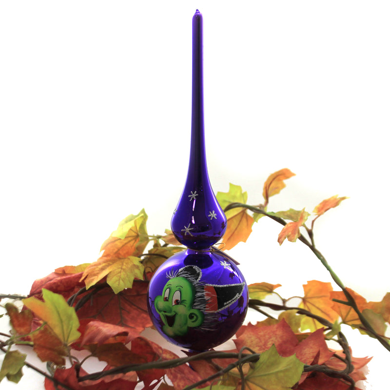 Laved Italian Ornaments Halloween Purple Witch Finial - - SBKGifts.com