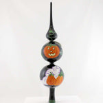 Laved Italian Ornaments Halloween Ghost Pumpkin Finial Glass Italian Tp002 (22295)