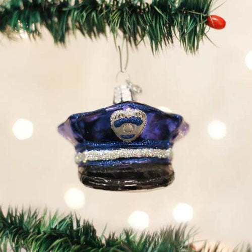 Old World Christmas Police Officers Cap - - SBKGifts.com