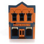 Cat's Meow Village Fine Jeweler Shop - 1 Wood Building 5 Inch, Wood - Building Retired New Old Stock Nos Pine 0306-02 (28805)