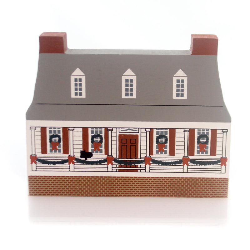 Cat's Meow Village Rising Sun Tavern - 1 Wood House 4 Inch, Wood - Limited Ed New Old Stock Nos Colonial Virginia Pine Ox90-01 (29146)