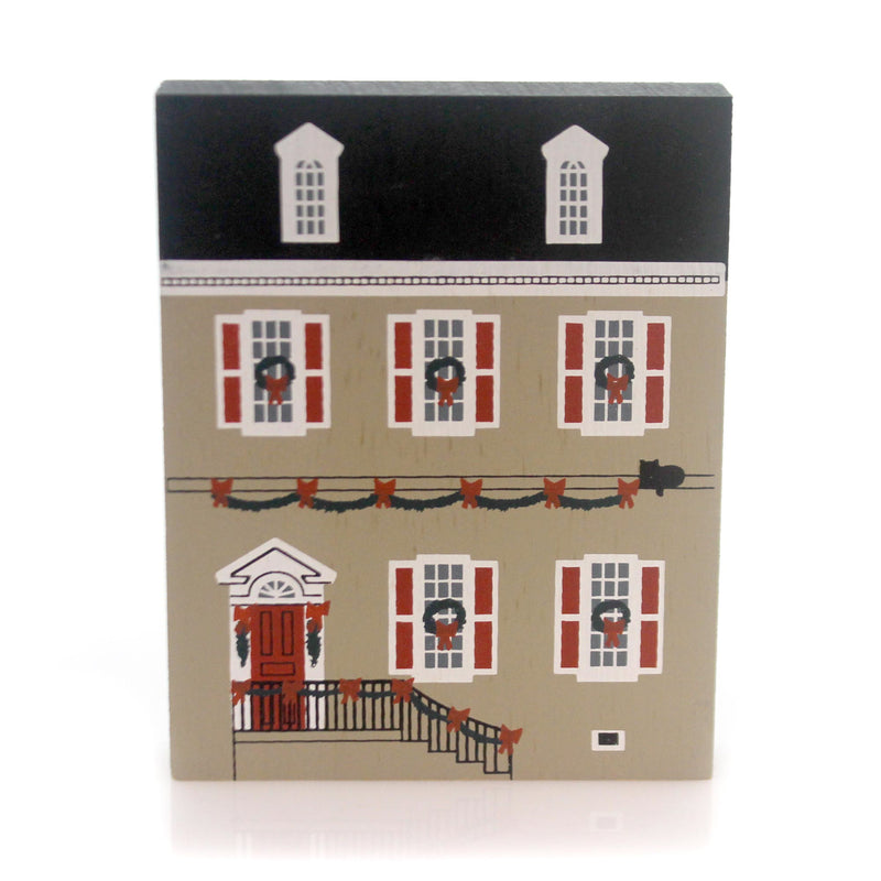 Cat's Meow Village Dulany House - 1 Wood Building 4.5 Inch, Wood - Limited Ed New Old Stock Nos Colonial Virginia Nos Pine Ox90-03 (29148)