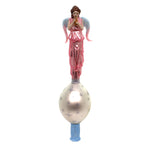 Christina's World Angel On High Finial - 1 Glass Tree Topper 11.5 Inch, Glass - Tree Topper Religious Fin984 (31380)