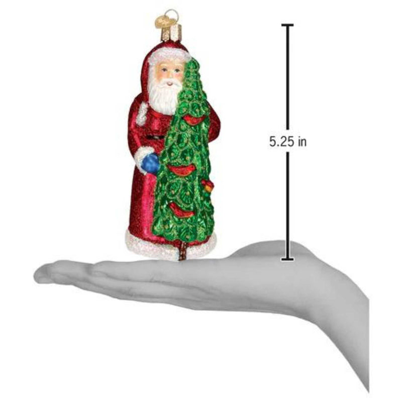 Old World Christmas Santa With Calling Birds - - SBKGifts.com