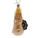 Marolin Angel W/ Trumpet Glass Ornament Feather Tree Vintage 2011021 (37138)