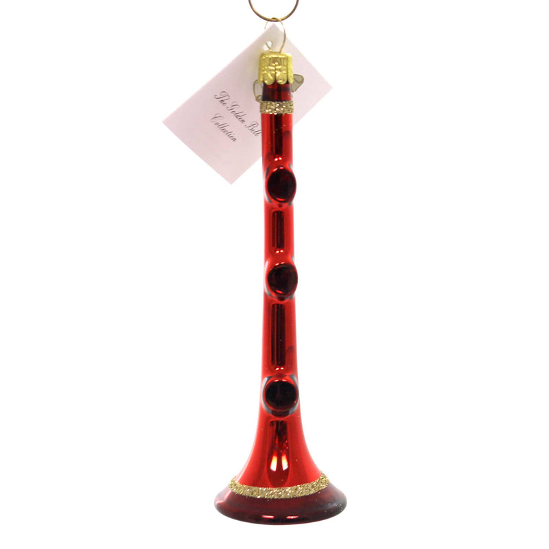 Red Clarinet - 5 Inch, Glass - Hand Painted Nvv114 (38590)