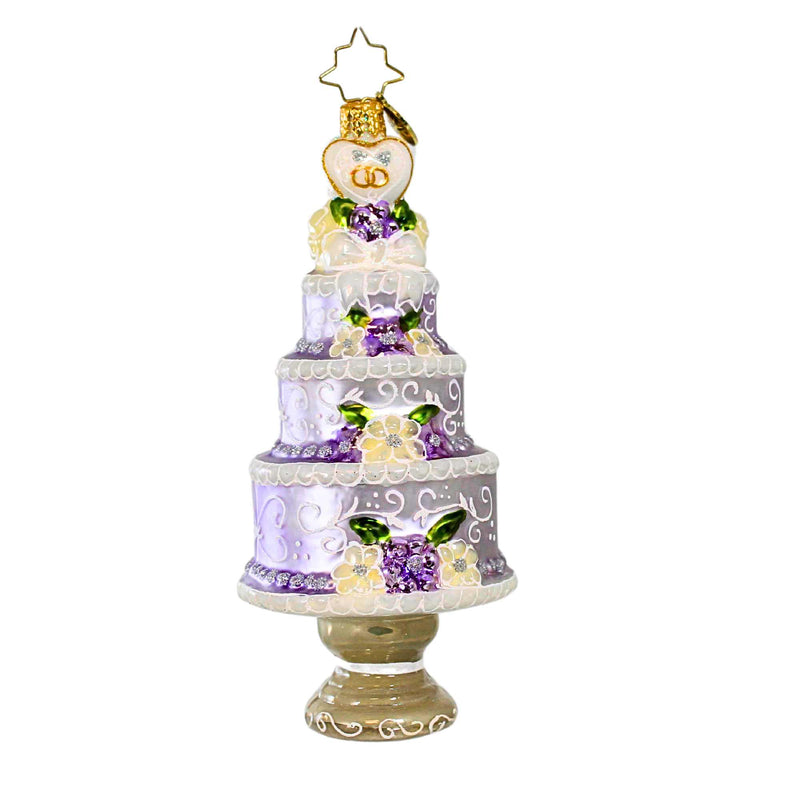 Christopher Radko Company Three Tier Celebration - One Ornament 5.5 Inch, Glass - Ornament Wedding Marriage Bride 1019909 (40518)