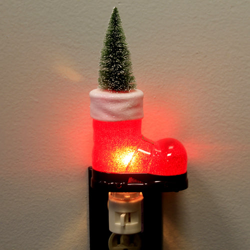 Christmas Santa's Boot Night Light - - SBKGifts.com