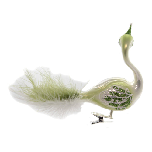 Golden Bell Collection Green Ombre Clip On Peacock - - SBKGifts.com