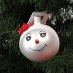 Golden Bell Collection Snowman With Red Pom Hat - - SBKGifts.com