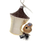 Kingfisher In Birdhouse - 4.5 Inch, Glass - Ornament Br779 (42635)