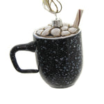 Campfire Cocoa Mug - One Ornament 3.5 Inch, Glass - Peppermint Marshmellow Go253 (45449)