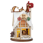 Ginger Cottages 5 Inches Polar Post Office Ornament Mail Box Penguins 80021 (45794)