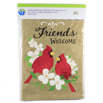 Home & Garden Burlap Cardinal Friends Flag - - SBKGifts.com