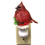 Christmas Cardinal Swirl Nightlight Plastic Electric Holly 160193 (46454)