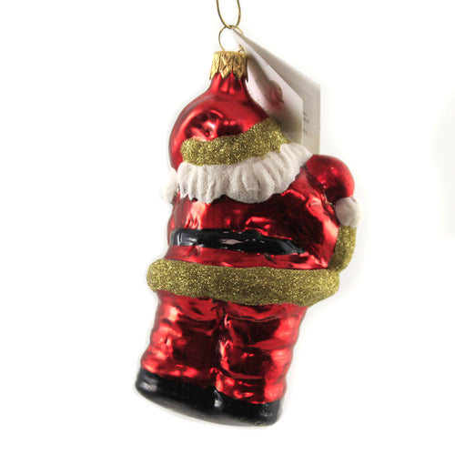 Golden Bell Collection Red Santa Holding Teddy Bear - - SBKGifts.com
