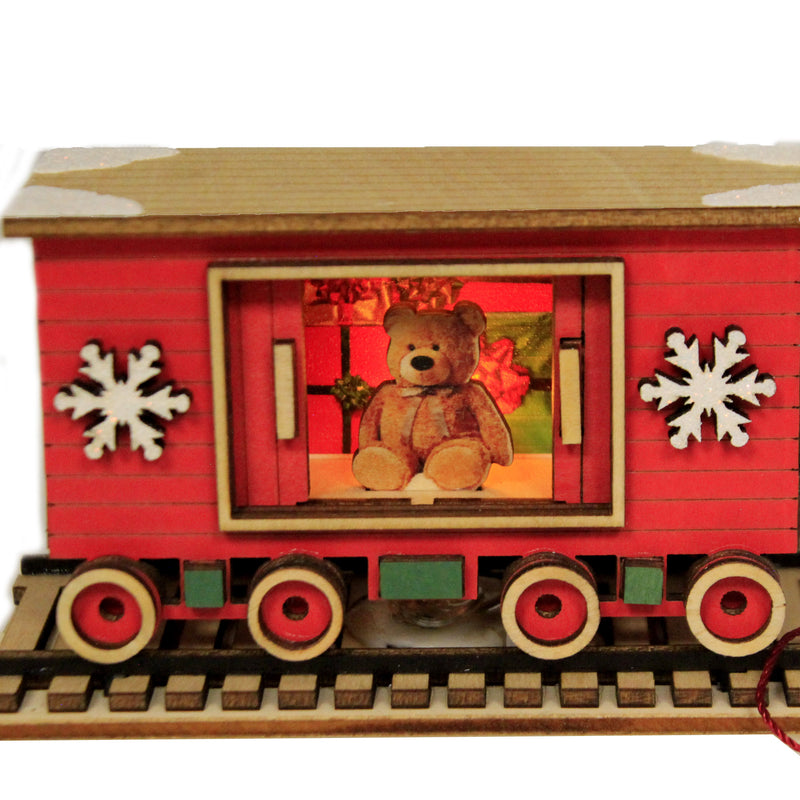 Ginger Cottages Santa's Np Express Box Car - - SBKGifts.com
