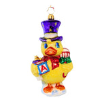 Christopher Radko Company Dapper Duck - One Ornament 5.75 Inch, Glass - Ornament Birth Baptism 1St 1020023 (47895)