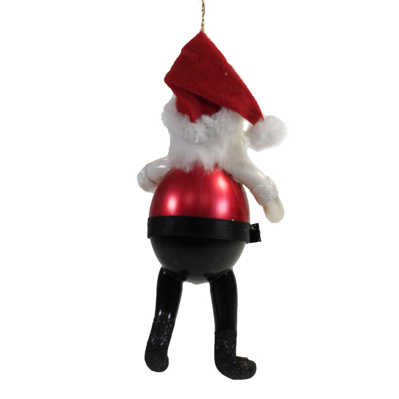 De Carlini Italian Ornaments Toymaker Santa W/ Sled - - SBKGifts.com