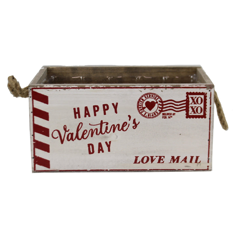 Love Mail Wood Planter - One Planter 4.5 Inch, Wood - Valentine's Day  Love Xoxo 9740384 (48649)