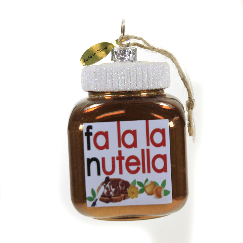 Holiday Ornament Fa La La Nutella Glass Hazelnut Cocoa Spread Sweet Go6670 (49079)