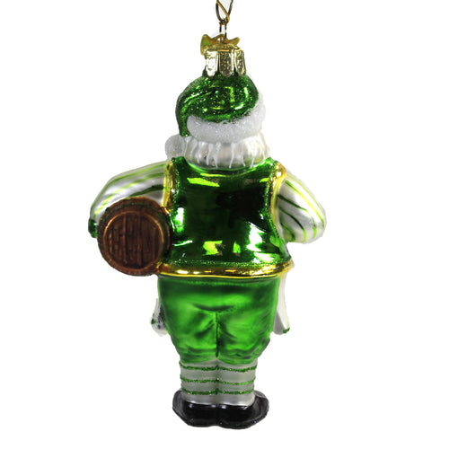 Noble Gems Irish Santa With Beer Ornament - - SBKGifts.com