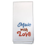 Made With Love Tea Towel - One Tea Towel 27 Inch, Polyester - Lifestyle Mother's Day Txt0774tt (50232)