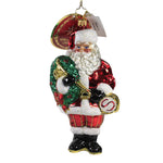 Key To Christmas Cheer - 1 Glass Ornament 6.25 Inch, Glass - Ornament Santa  Christmas 1020039 (50399)