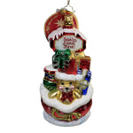 Santa's Landing Pad - 1 Ornament 6.25 Inch, Glass - Ornament Christmas Gifts 1020110 (50482)