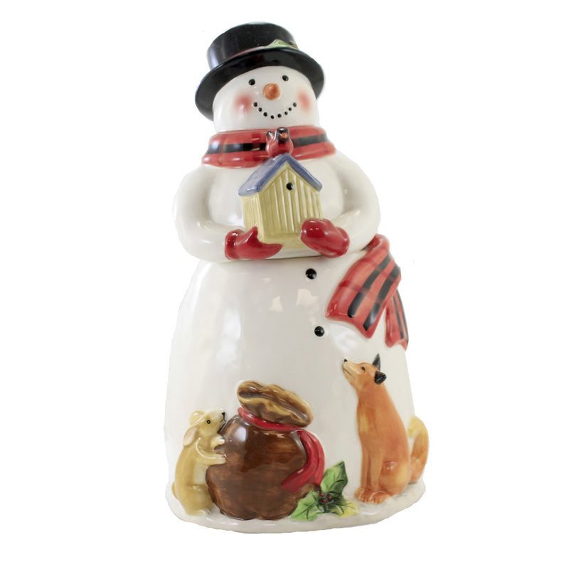 Tabletop Magic Christmas Snowman Cookie Earthenware 3D Hat Christmas 28309 (50634)