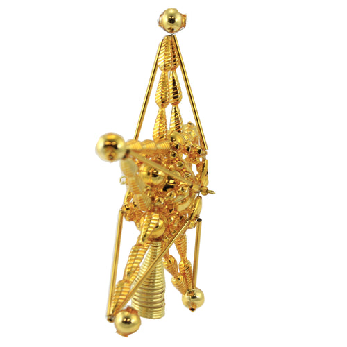Tree Topper Finial Gold Star Tree Topper. - - SBKGifts.com