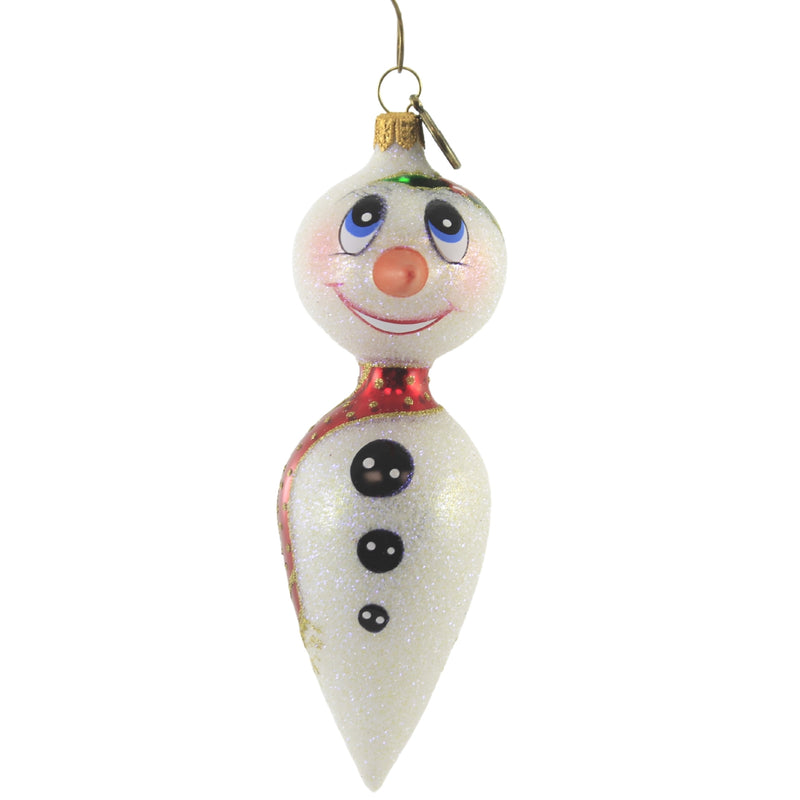 Sparkles - 1 Glass Ornament 5.5 Inch, Glass - Christmas Ornament Snowman 19002. (51335)