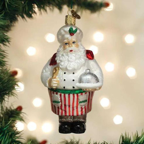 Old World Christmas Chef Santa - - SBKGifts.com