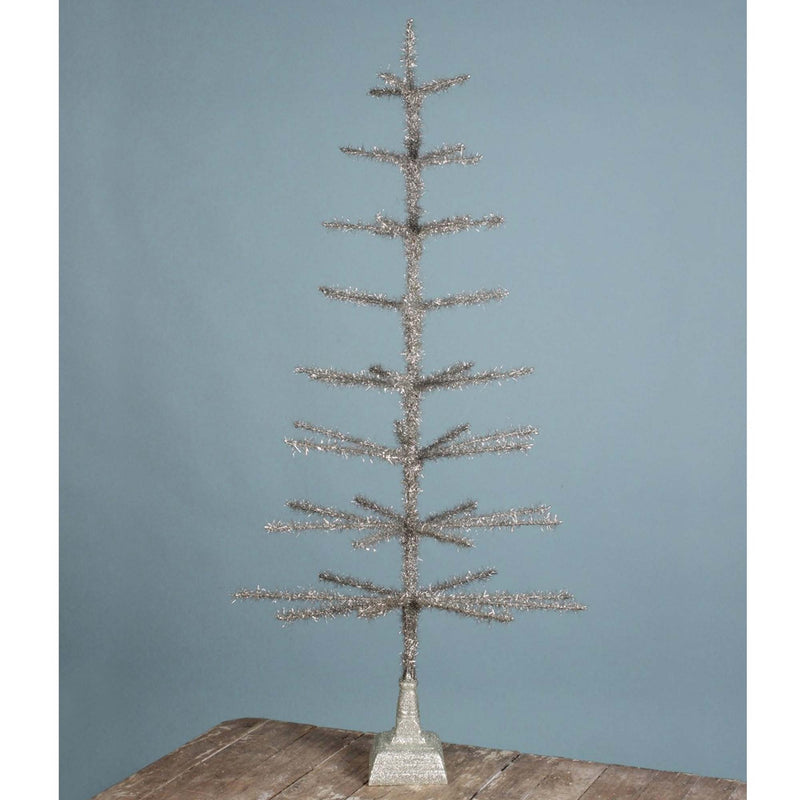 Shiny Trim Tree - One Tree 50 Inch, Polyresin - Tinsel Glittered Lc9594 (51584)