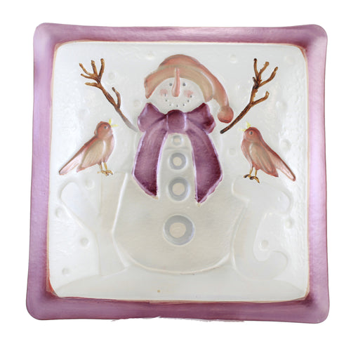Tabletop Snowman Joy Platter - - SBKGifts.com