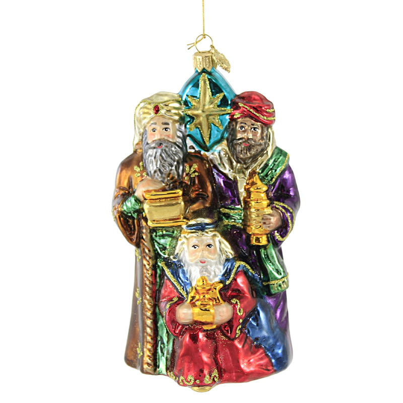 Huras Family Wiseman - 1 Glass Ornament 6.75 Inch, Glass - Ornament Nativity Mary Jesus S795 (52106)
