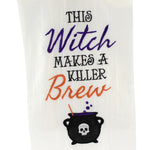 Decorative Towel Flying Witch And Her Brew Towel Kitchen Decor Halloween 86171509.10 (52129)