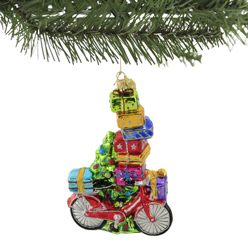 Huras Family Red Bike & Christmas Tree - - SBKGifts.com