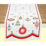 Christmas Shiny Ornament Table Runner - - SBKGifts.com