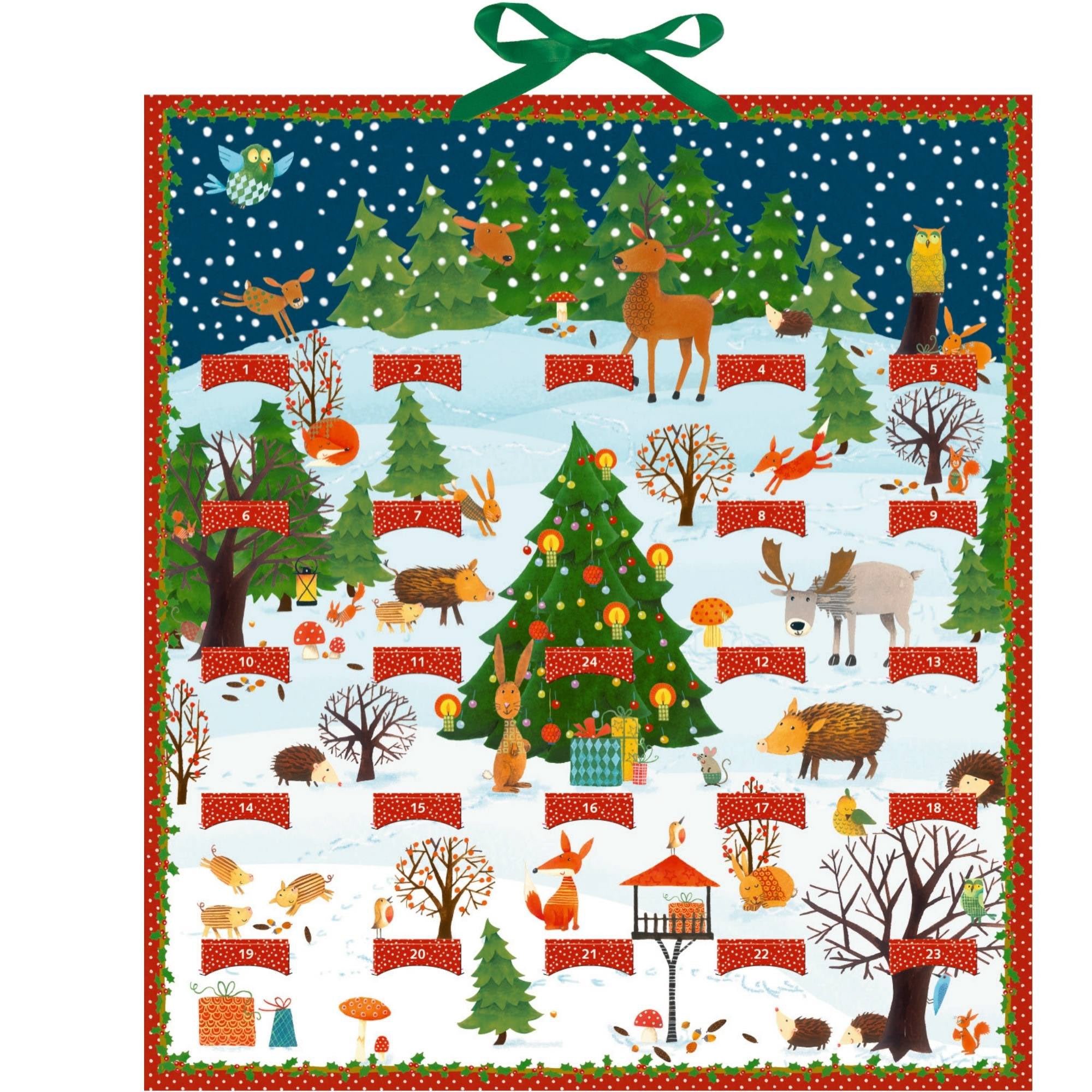 Christmas Woodland Animals Paper Advent Calendar Tradition 92699 |  SBKGifts.com